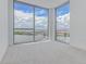 Bedroom with stunning water views from corner windows at 5120 Marina Way # 10008, Tampa, FL 33611