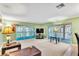 Spacious living room with sliding doors leading to a private balcony at 2511 Dolly Bay Dr # 301, Palm Harbor, FL 34684