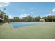 Two well-maintained tennis courts with surrounding trees at 30425 Pecan Valley Loop, Wesley Chapel, FL 33543