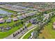 Aerial view of Valencia Del Sol entrance and community at 4906 Avila Lakes Dr, Wimauma, FL 33598