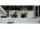 Water feature flows into a modern, refreshing pool at 3305 W Beaumont St, Tampa, FL 33611