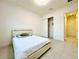 Bright bedroom with a queen bed and closet at 32676 Tree Of Life Ave, Wesley Chapel, FL 33543