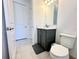 Simple bathroom with toilet and single vanity at 32676 Tree Of Life Ave, Wesley Chapel, FL 33543