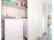 Convenient laundry room with washer and dryer included at 20605 Preston Ln, Lutz, FL 33558