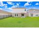 Two-story house with a patio, and a grassy backyard at 5472 Summer Sunset Dr, Apollo Beach, FL 33572