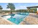 Community lap pool and leisure pool with lounge chairs at 5472 Summer Sunset Dr, Apollo Beach, FL 33572