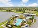 Resort-style pool with sundeck and community clubhouse at 5472 Summer Sunset Dr, Apollo Beach, FL 33572