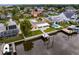 Waterfront property boasts private dock, pool, and lush landscaping at 8716 Elmwood Ln, Tampa, FL 33615