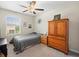 Bedroom with a full-size bed and built-in wardrobe at 8491 Essington St, New Port Richey, FL 34654
