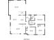 One-story floor plan includes Gathering room, kitchen, and three bedrooms at 1213 E Frierson Ave, Tampa, FL 33603