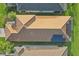 Top-down view of house showcasing solar panels on the roof at 4838 Sevilla Shores Dr, Wimauma, FL 33598