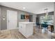 Bright kitchen island with seating in a home with an open floor plan at 1322 E Norfolk St, Tampa, FL 33604