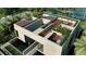 Rooftop deck with hot tub, outdoor kitchen, and lounge area at 1725 Gulf Rd, Tarpon Springs, FL 34689