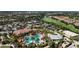 Community clubhouse, pool, and tennis courts at 13506 Messina Loop # 105, Bradenton, FL 34211