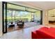 Spacious screened-in patio overlooking a scenic golf course at 13506 Messina Loop # 105, Bradenton, FL 34211