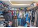 Large walk-in closet with ample shelving and hanging space at 7127 Otter Creek Dr, New Port Richey, FL 34655