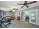 Spacious main bedroom with private office and pool access at 7127 Otter Creek Dr, New Port Richey, FL 34655