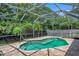 Inviting kidney-shaped pool with screened enclosure at 7127 Otter Creek Dr, New Port Richey, FL 34655
