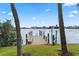 Private dock with bench overlooking the water at 10301 Gulf Blvd # 201, Treasure Island, FL 33706
