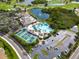 Resort-style amenities with pool, tennis, pickleball courts, and clubhouse at 2206 Mayfield Palms Ln # 69, Sun City Center, FL 33573