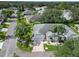 This aerial view shows the home's exterior and surrounding landscape at 2206 Mayfield Palms Ln # 69, Sun City Center, FL 33573