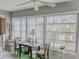 Bright sunroom with table and chairs, offering ample natural light at 306 Friar Ct # B, Sun City Center, FL 33573