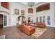 Elegant community lobby with comfortable seating and high ceilings at 2220 Chianti Pl # 8-0812, Palm Harbor, FL 34683