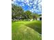 Lush green lawn with scattered mature trees at 12384 Creek Edge Dr, Riverview, FL 33579