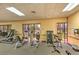 Well-equipped gym featuring modern weight machines and natural light from large windows at 2309 Mooney. Pl, Sun City Center, FL 33573