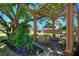 Lovely patio with pergola and mature landscaping at 3763 Dartmouth N Ave, St Petersburg, FL 33713
