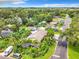 Aerial view showing home, landscaping, and neighborhood setting at 4300 41St N St, St Petersburg, FL 33714