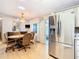 Well-equipped kitchen featuring stainless steel refrigerator at 35801 Verda Dr, Zephyrhills, FL 33541