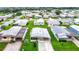 Aerial view showcasing the community and home's location at 35801 Verda Dr, Zephyrhills, FL 33541
