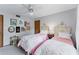 Bedroom with twin beds and ceiling fan at 29249 Wilpayne Rd, Brooksville, FL 34602