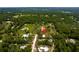 Aerial view showing home's location on a large lot at 29249 Wilpayne Rd, Brooksville, FL 34602