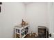 Bright and spacious butler's pantry with stainless steel countertop and mini-fridge at 807 W Kentucky Ave, Tampa, FL 33603