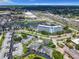 Aerial view highlights a coastal neighborhood, a boat marina, and highway access nearby at 4844 Booth Bay Dr, New Port Richey, FL 34652