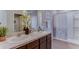 Double vanity bathroom with a shower/tub combo at 3447 Hilltop Cir, Lakewood Ranch, FL 34211