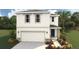 Two-story house with a white exterior and a two-car garage at 3447 Hilltop Cir, Lakewood Ranch, FL 34211