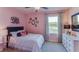 Charming bedroom with a lake view and stylish decor at 3447 Hilltop Cir, Lakewood Ranch, FL 34211