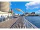 Riverwalk path with modern metal railings and a scenic view of the Tampa skyline at 815 W Braddock St, Tampa, FL 33603