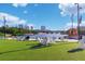 Relaxing Riverwalk park scene with white Adirondack chairs and a lively atmosphere at 815 W Braddock St, Tampa, FL 33603