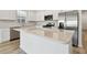 Modern kitchen featuring stainless steel appliances and quartz countertops at 3022 Forest Meadow Ave, Valrico, FL 33594