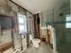 Bathroom undergoing renovation featuring new shower and toilet at 5150 Chancellor Ne St, St Petersburg, FL 33703