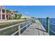 Community boardwalk leads to a relaxing waterfront dock at 4790 Snook Se Dr, St Petersburg, FL 33705