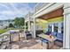 Patio with seating area and grill, near water at 4790 Snook Se Dr, St Petersburg, FL 33705