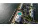 Aerial view showcasing community pool and waterfront location at 4790 Snook Se Dr, St Petersburg, FL 33705