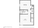 Upper floor plan with loft, bedroom, bathroom, and utility closet at 7720 Rathdown Ln, Wesley Chapel, FL 33545