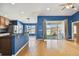 Kitchen with stainless steel appliances and granite countertops at 6843 Runner Oak Dr, Wesley Chapel, FL 33545