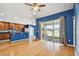Bright kitchen with granite countertops and stainless steel appliances at 6843 Runner Oak Dr, Wesley Chapel, FL 33545